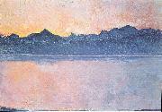 Ferdinand Hodler Genfersee mit Mont-Blanc im Morgenlicht Spain oil painting artist